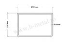 Teava rectangulara zincata 250x150x5 mm 2